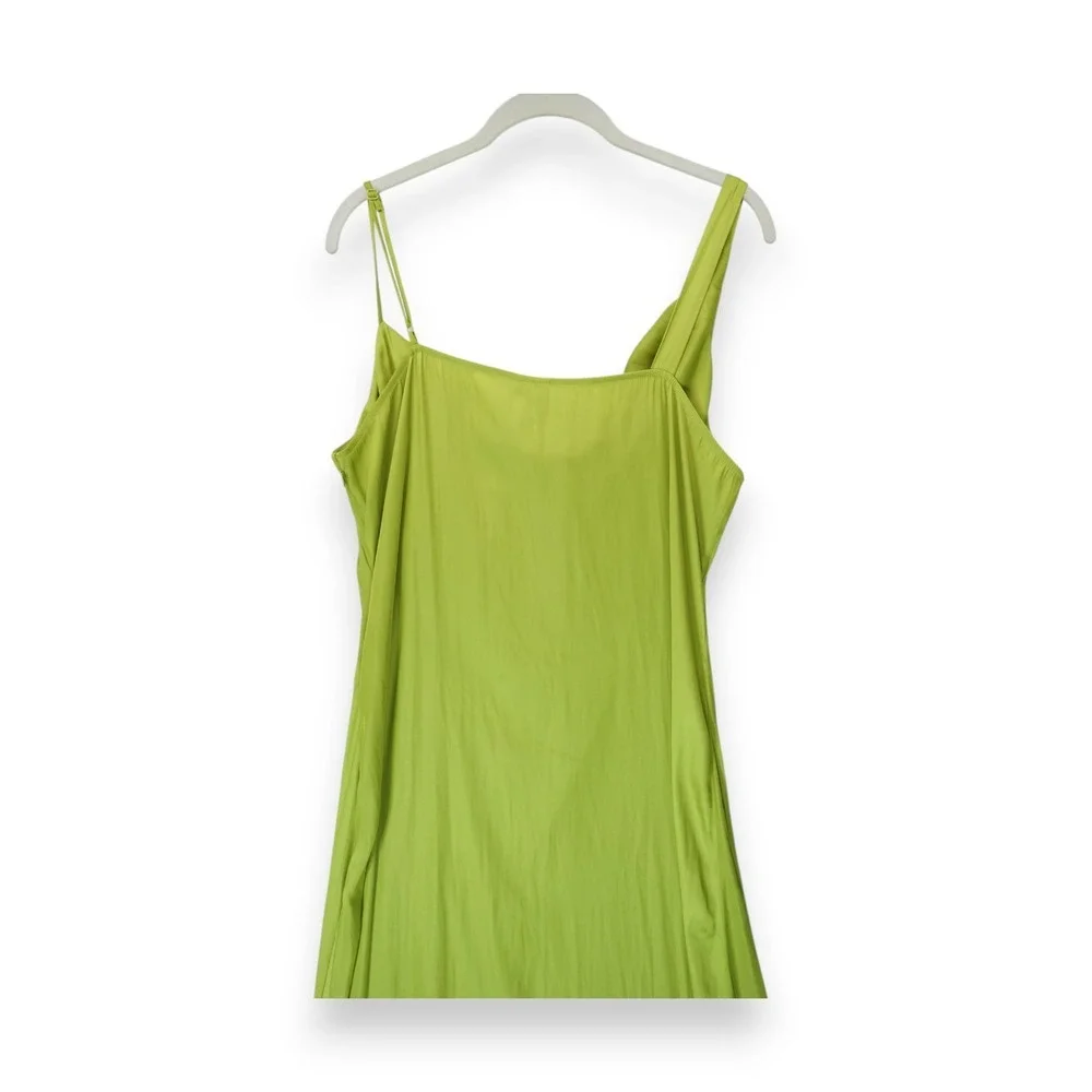 NWT Worthington Sleeveless Maxi Dress Green Women's XL Side Zip MSRP $100‎